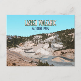 Lassen Vulkanischer Nationalpark California Postkarte
