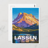 Lassen Vulkanischer Nationalpark California Postkarte (Vorne/Hinten)
