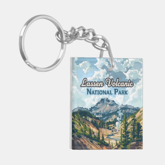Lassen Vulkanischer Nationalpark California Schlüsselanhänger (Vorderseite links)