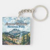 Lassen Vulkanischer Nationalpark California Schlüsselanhänger (Rückseite)