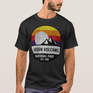 Lassen Vulkanischer Nationalpark Retro Mountain na T-Shirt