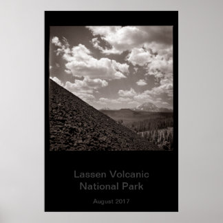 Lassen-Vulkanischer Nationalpark, Schlackenkrone Poster