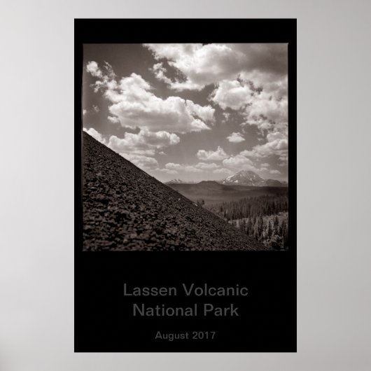 Lassen-Vulkanischer Nationalpark, Schlackenkrone Poster (Vorne)