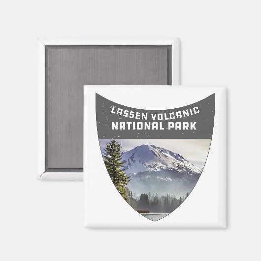 Lassen Vulkanischer Nationalpark Souvenir Californ Magnet (Vorderseite/Rückseite)