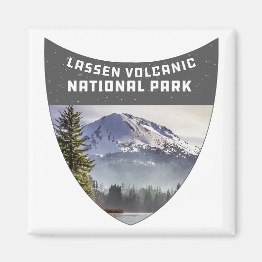 Lassen Vulkanischer Nationalpark Souvenir Californ Magnet (Vorne)