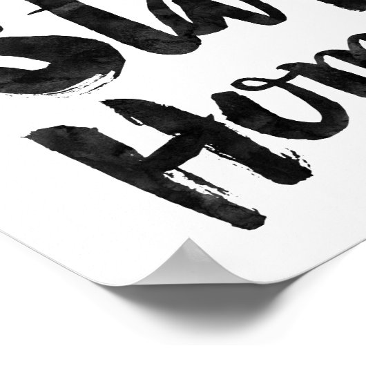 Lassend Bleibe-Zuhause Poster (Ecke)