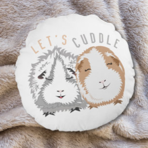 Lassend Cuddle Guinea Pig Rundes Kissen