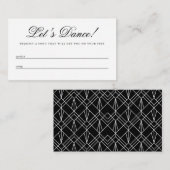 Lassend Dance Wedding Song Request Enclosure Card Begleitkarte (Vorne/Hinten)