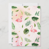 Lassend Flamingle-Einladung zum 30. Einladung (Rückseite)