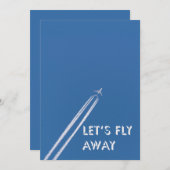 Lassend Fliege Einladung (Vorne/Hinten)