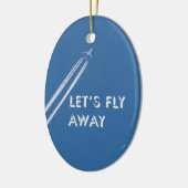 Lassend Fliege Keramik Ornament (Links)