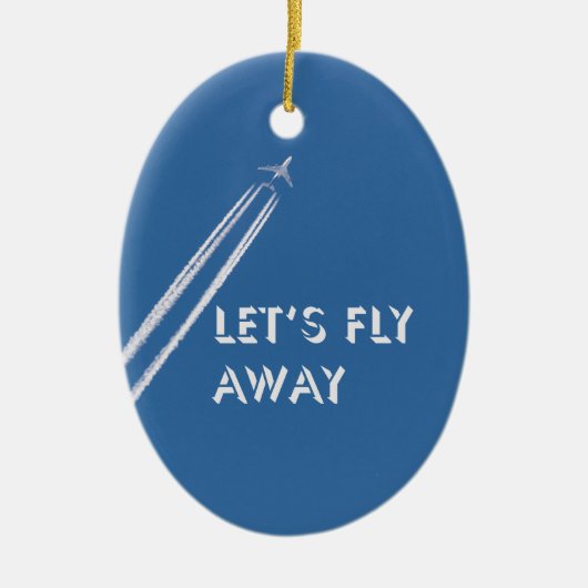 Lassend Fliege Keramik Ornament (Vorne)