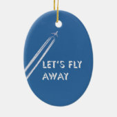 Lassend Fliege Keramik Ornament (Hinten)