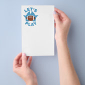 Lassend Fußballspiel Flyer (Handgriff)