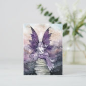 Lassend Go Fairy und Butterfly Postcard Postkarte (Stehend Vorderseite)