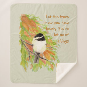 Lassend Go Inspiration Zitat Chickadee Bird Sherpadecke