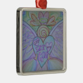 Lassend Liebe Lasse Gottesangel Holiday Gift Ornam Silbernes Ornament (Rechts)