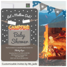 Lassend Mellow Out Marshmallow Campfire Babydusche