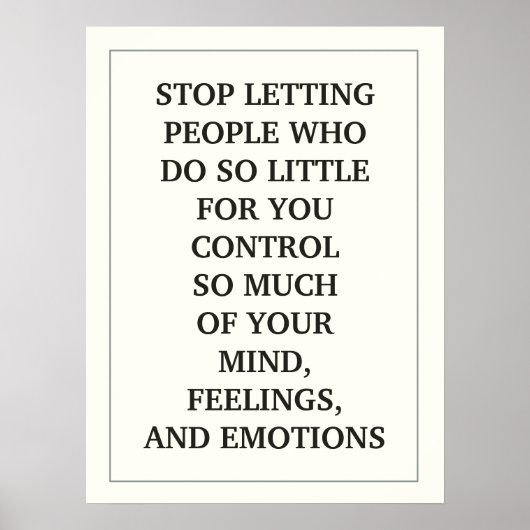 LASSEND MENSCHEN, DIE SO WENIG FÜR SIE TUN, KÖNNEN POSTER (Vorne)