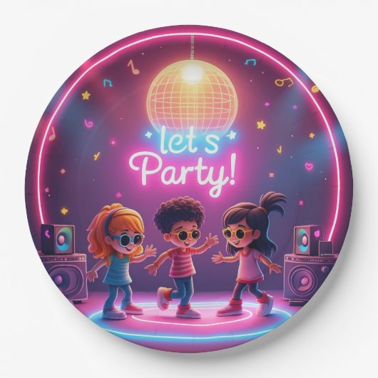 Lassend Party-Design Pappteller (Vorderseite)