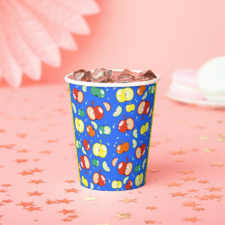 Lassend Party gestartet - Pop Apple on Blue Pappbecher