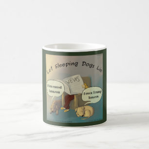 Lassend schlafende Hunde Lie Rick London Tasse