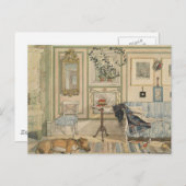 Lassend Schlafhunde belichten schwedische Wasserfa Postkarte (Vorne/Hinten)