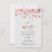 Lassend Tea-Tea-Party Einladung (Vorderseite)