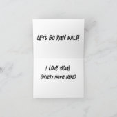 lassend wilder Gruß Karte (Innenseite)