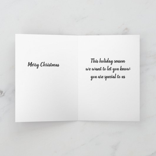 LASSEND WISSEN, DASS SIE "BESONDERS FÜR UNS"-CHRIS KARTE (Innenseite)