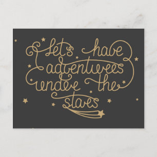 Lassenden haben Abenteuer Postkarte