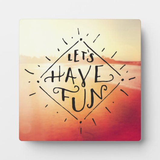 Lassenden haben Spaß Fotoplatte (Vorderseite)