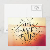 Lassenden haben Spaß Postkarte (Vorne/Hinten)