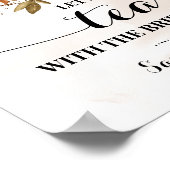 Lassenden haben Tee mit Bride Herbst Herbst Brautp Poster (Ecke)