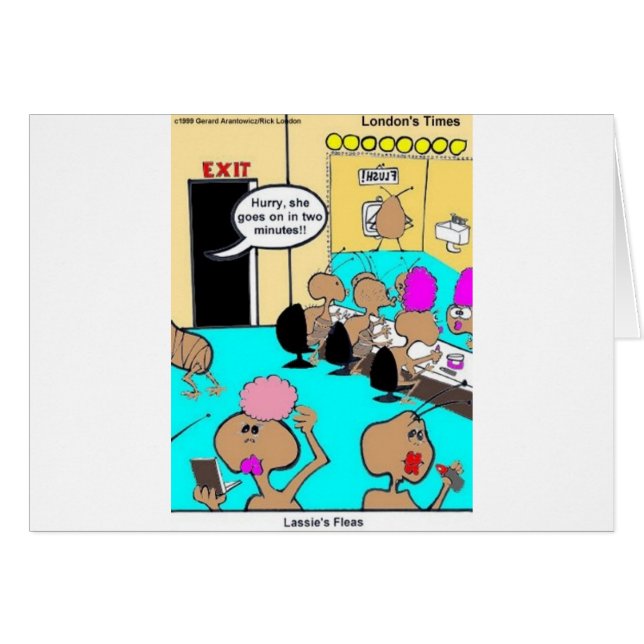 Lassie's Fleas Funny Cartoon T-Shirts & Geschenke (Vorderseite (Horizontal))