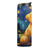 Lässig aussehen, Hund Thermosbecher (Nach links gedreht)