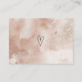 Lässig Beige Blush | Thankyou Business Card Visitenkarte (Rückseite)