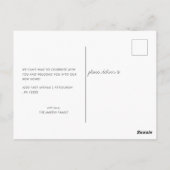 Lässig Black 5 Fotos Verziert Moving Ankündigung Postkarte (Rückseite)