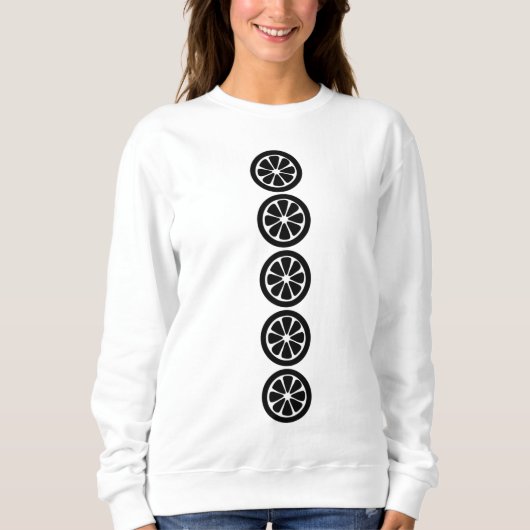 Lässig Black Fruit Women's Sweatshirt (Vorderseite)