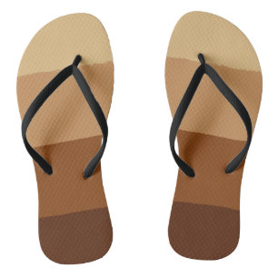 Lässig braun 4 Streifen Frauen Flip Flops Badesandalen