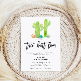 Lässig Cactus succulent Taco Bout Liebe Wedding Einladung