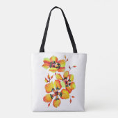 Lässig Chic Elegante TropicalBlumen Tasche (Rückseite)