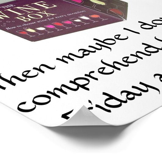 Lässig Freitag - Funny Poster (Ecke)