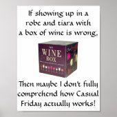 Lässig Freitag - Funny Poster (Vorne)