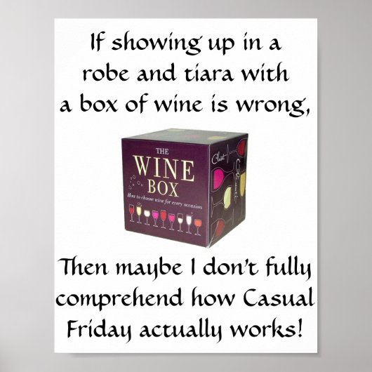 Lässig Freitag - Funny Poster (Vorne)