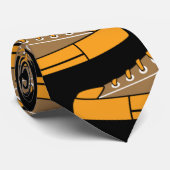 Lässig Gelbe Sneakers Black Unisex Neck Tie Krawatte (Gerollt)