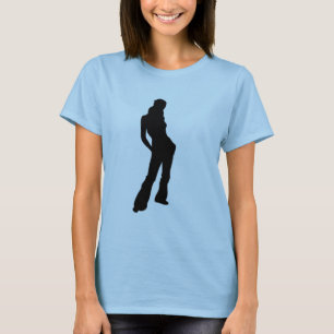 Lässig Girl Silhouette T - Shirt