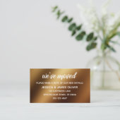 Lässig Gold Ombre "We ve Moved" Karte (Stehend Vorderseite)