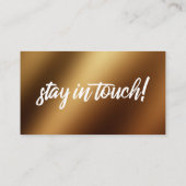 Lässig Gold Ombre "We ve Moved" Karte (Rückseite)