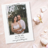 Lässig handgezogenes Foto Einfaches Whimsikisches  Save The Date